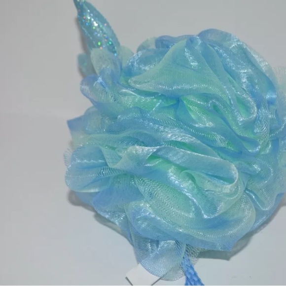 BATH & BODY WORKS BLUE MERMAID TAIL SHOWER SPONGE LOOFAH - Picture 4 of 10